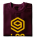 I-99 VERTIC T-Shirt Color: Bordeaux/Yellow Size: M