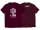 I-99 VERTIC T-Shirt Color: Bordeaux/White Size: XL