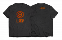 I-99 VERTIC T-Shirt Color: Grey/Orange Size: M