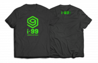 I-99 VERTIC T-Shirt Color: Grey/Green Size: S