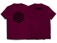 I-99 LOGO T-Shirt Color: Bordeaux/Black Size: S