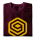 I-99 LOGO T-Shirt Color: Bordeaux/Yellow Size: L
