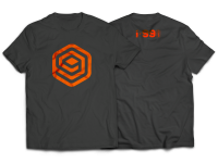 I-99 LOGO T-Shirt Color: Grey/Orange Size: XXL