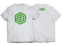 I-99 LOGO T-Shirt Color: White/Green Size: XXL