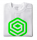 I-99 LOGO T-Shirt Color: White/Green Size: L