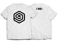 I-99 LOGO T-Shirt Color: White/Black Size: S