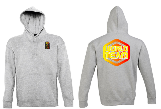 I-99 WORLD TEAM HOODY yellow/red